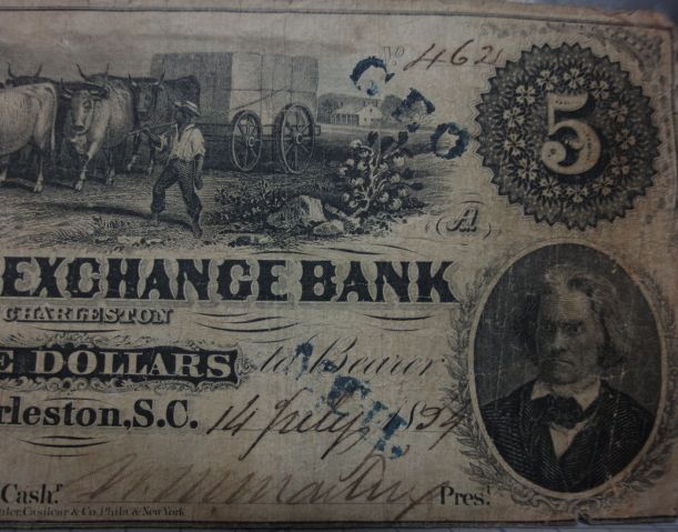 Confederate-States-Of-America-Currency,-1863-&-1864
